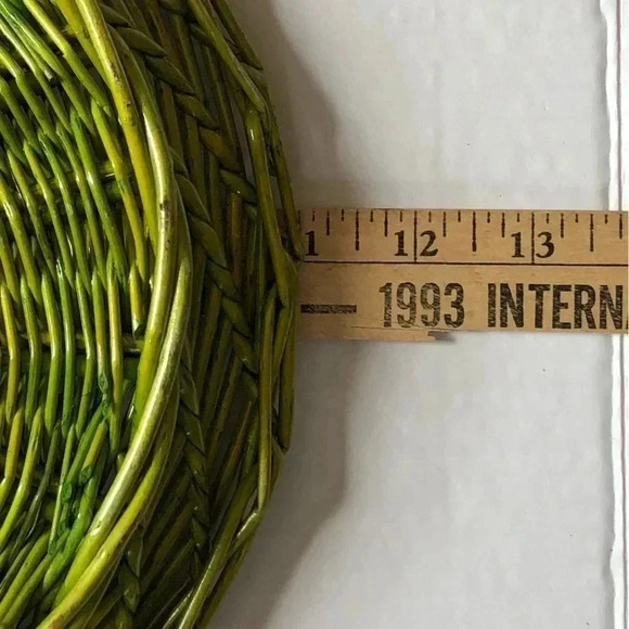 Lime  Green Wicker Plate Chargers - Picture 9 of 9